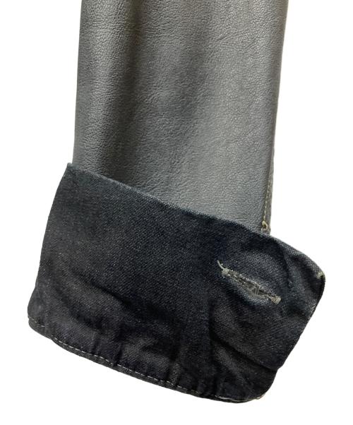 COLLECTION PRIVEE?（コレクション プリベー）COLLECTION PRIVEE? (コレクション プリベー) レザージャケット ブラック サイズ:46の古着・服飾アイテム