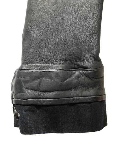 COLLECTION PRIVEE?（コレクション プリベー）COLLECTION PRIVEE? (コレクション プリベー) レザージャケット ブラック サイズ:46の古着・服飾アイテム