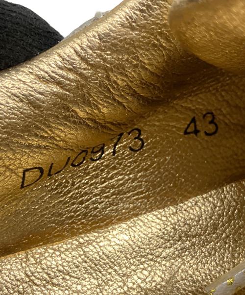 DOLCE & GABBANA（ドルチェ＆ガッバーナ）DOLCE & GABBANA (ドルチェ＆ガッバーナ) ローカットスニーカー ゴールド×ホワイト サイズ:43の古着・服飾アイテム