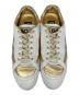 中古・古着 DOLCE & GABBANA (ドルチェ＆ガッバーナ) ローカットスニーカー ゴールド×ホワイト サイズ:43：7000円