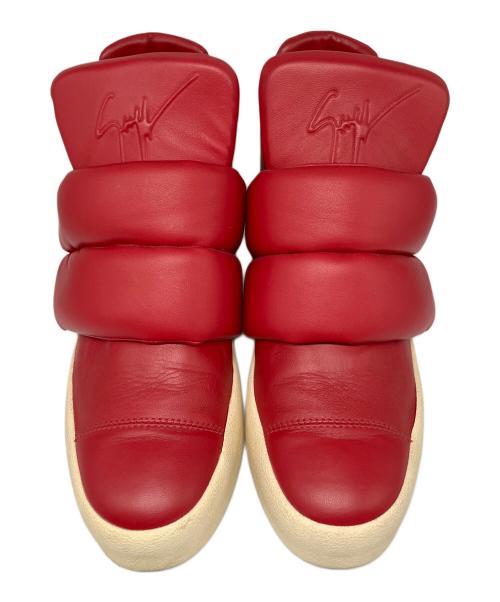 GIUSEPPE ZANOTTI（ジュゼッペザノッティ）GIUSEPPE ZANOTTI (ジュゼッペザノッティ) ハイカットスニーカー レッド サイズ:42 1/2の古着・服飾アイテム