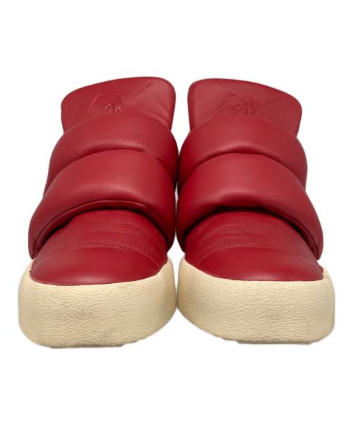 GIUSEPPE ZANOTTI（ジュゼッペザノッティ）GIUSEPPE ZANOTTI (ジュゼッペザノッティ) ハイカットスニーカー レッド サイズ:42 1/2の古着・服飾アイテム