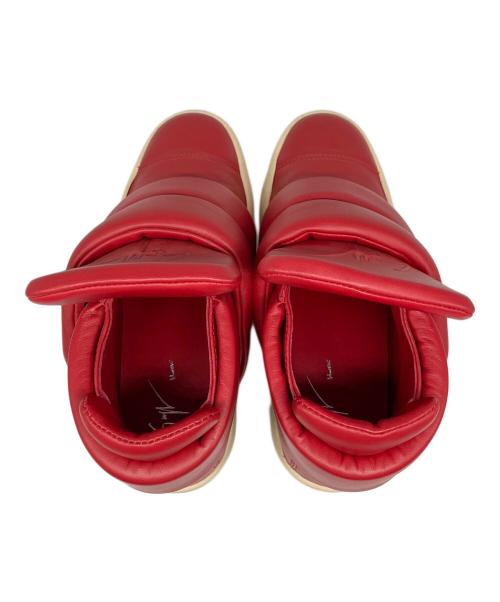 GIUSEPPE ZANOTTI（ジュゼッペザノッティ）GIUSEPPE ZANOTTI (ジュゼッペザノッティ) ハイカットスニーカー レッド サイズ:42 1/2の古着・服飾アイテム