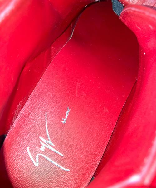 GIUSEPPE ZANOTTI（ジュゼッペザノッティ）GIUSEPPE ZANOTTI (ジュゼッペザノッティ) ハイカットスニーカー レッド サイズ:42 1/2の古着・服飾アイテム
