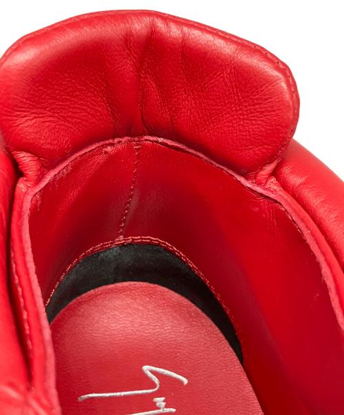 GIUSEPPE ZANOTTI（ジュゼッペザノッティ）GIUSEPPE ZANOTTI (ジュゼッペザノッティ) ハイカットスニーカー レッド サイズ:42 1/2の古着・服飾アイテム