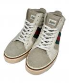 GUCCIグッチ）の古着「ハイカットスニーカー」｜ベージュ