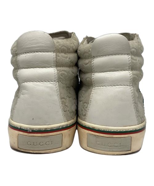 GUCCI（グッチ）GUCCI (グッチ) ハイカットスニーカー ベージュ サイズ:42の古着・服飾アイテム
