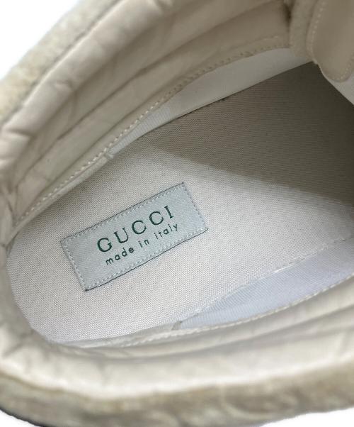 GUCCI（グッチ）GUCCI (グッチ) ハイカットスニーカー ベージュ サイズ:42の古着・服飾アイテム