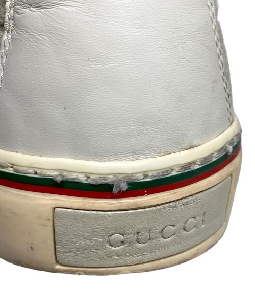 GUCCI（グッチ）GUCCI (グッチ) ハイカットスニーカー ベージュ サイズ:42の古着・服飾アイテム