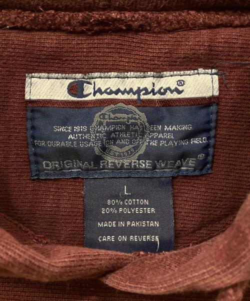 Champion REVERSE WEAVE（チャンピオン リバース ウィーブ）Champion REVERSE WEAVE (チャンピオン リバース ウィーブ) プルオーバーパーカー ブラウン サイズ:Lの古着・服飾アイテム