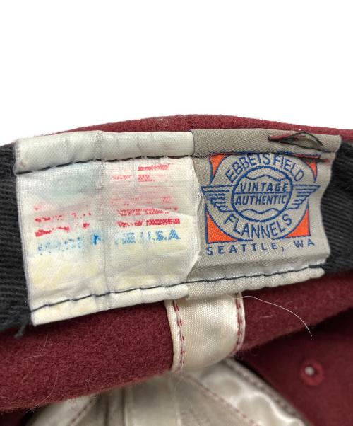 EBBETS FIELD FLANNELS（エベッツフィールドフランネルズ）EBBETS FIELD FLANNELS (エベッツフィールドフランネルズ) キャップ ワインレッドの古着・服飾アイテム