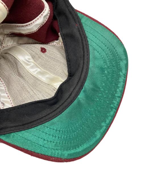 EBBETS FIELD FLANNELS（エベッツフィールドフランネルズ）EBBETS FIELD FLANNELS (エベッツフィールドフランネルズ) キャップ ワインレッドの古着・服飾アイテム