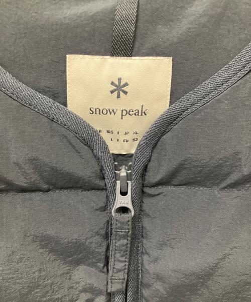 Snow peak（スノーピーク）snow peak (スノーピーク) 中綿ベスト ブラック サイズ:XLの古着・服飾アイテム