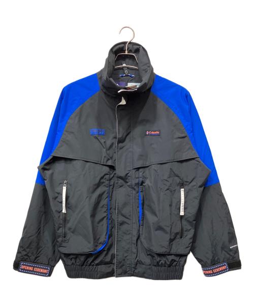 Columbia（コロンビア）Columbia (コロンビア) ナイロンジャケット ブラック×ブルー サイズ:S/Pの古着・服飾アイテム