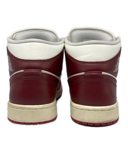 NIKE（ナイキ）NIKE (ナイキ) WMNS AIR JORDAN 1 MID レッド×ホワイト サイズ:US10.5の古着・服飾アイテム