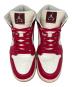 中古・古着 NIKE (ナイキ) WMNS AIR JORDAN 1 MID レッド×ホワイト サイズ:US10.5：10000円