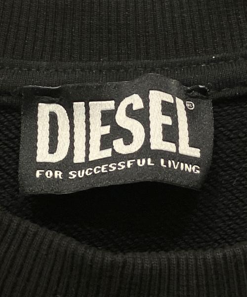 DIESEL（ディーゼル）DIESEL (ディーゼル) スウェット ブラック サイズ:Mの古着・服飾アイテム