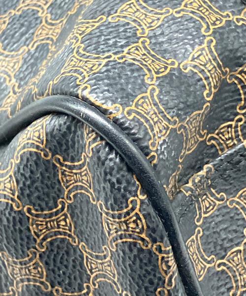 CELINE（セリーヌ）CELINE (セリーヌ) ミニボストンバッグ マカダム柄 ブラウン×ブラックの古着・服飾アイテム
