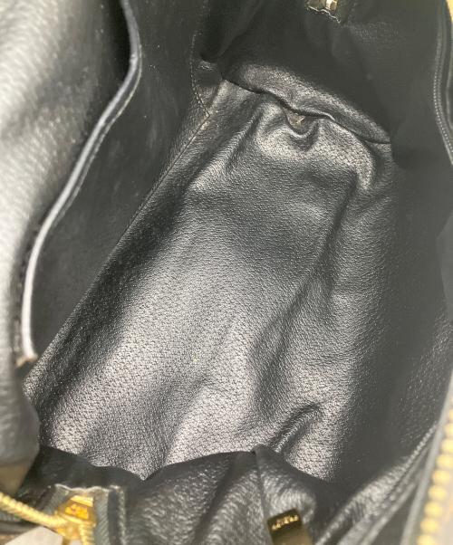 CELINE（セリーヌ）CELINE (セリーヌ) ミニボストンバッグ マカダム柄 ブラウン×ブラックの古着・服飾アイテム