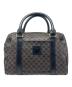 CELINE（セリーヌ）の古着「ミニボストンバッグ マカダム柄」｜ブラウン×ブラック