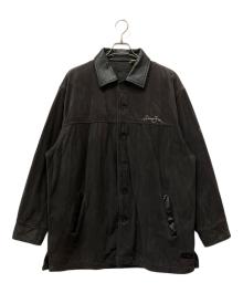 SEAN JOHN（ショーンジョン）の古着「フェイクスウェードジャケット」｜ブラック