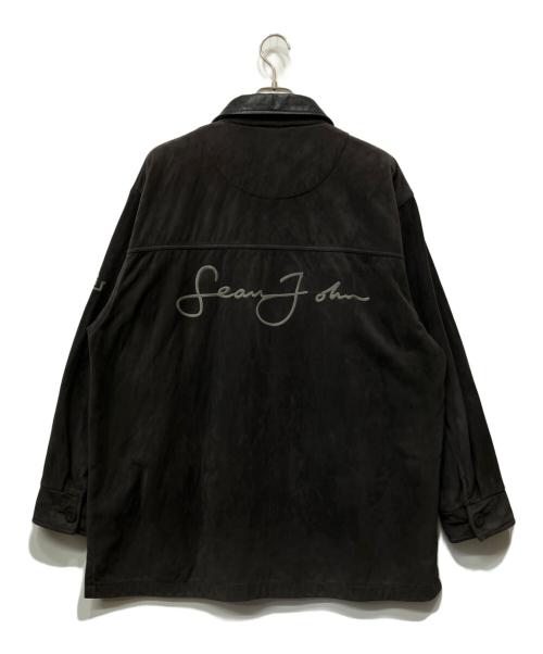 SEAN JOHN（ショーンジョン）SEAN JOHN (ショーンジョン) フェイクスウェードジャケット ブラック サイズ:XXLの古着・服飾アイテム