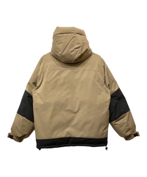 FIRST DOWN（ファーストダウン）FIRST DOWN (ファーストダウン) ダウンジャケット ベージュ×ブラック サイズ:MEDIUMの古着・服飾アイテム