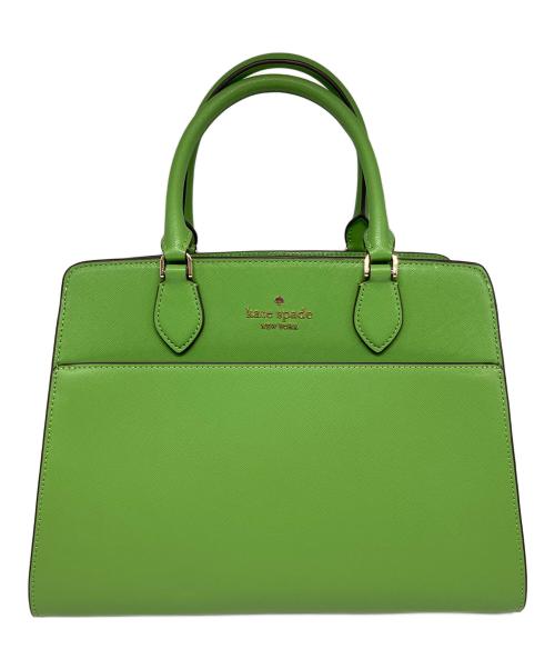 Kate Spade（ケイトスペード）Kate Spade (ケイトスペード) マディソン ミディアム サッチェル 黄緑の古着・服飾アイテム