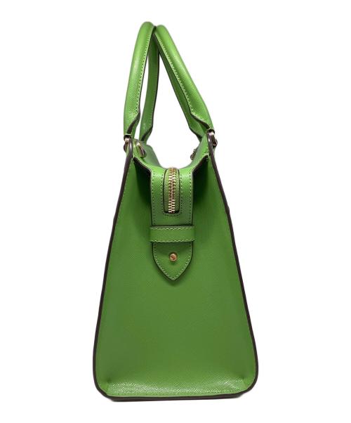 Kate Spade（ケイトスペード）Kate Spade (ケイトスペード) マディソン ミディアム サッチェル 黄緑の古着・服飾アイテム