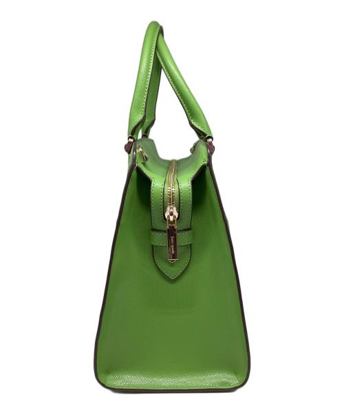 Kate Spade（ケイトスペード）Kate Spade (ケイトスペード) マディソン ミディアム サッチェル 黄緑の古着・服飾アイテム