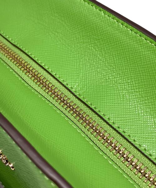Kate Spade（ケイトスペード）Kate Spade (ケイトスペード) マディソン ミディアム サッチェル 黄緑の古着・服飾アイテム