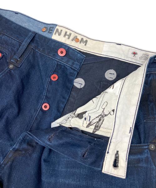 Denham（デンハム）Denham (デンハム) CROSSBACK CARROT FIT MIJTATAMI インディゴ サイズ: 91cm (W36)の古着・服飾アイテム