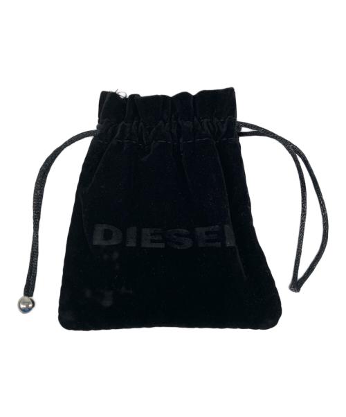 DIESEL（ディーゼル）DIESEL (ディーゼル) 南京錠型チャーム シルバー×ゴールドの古着・服飾アイテム