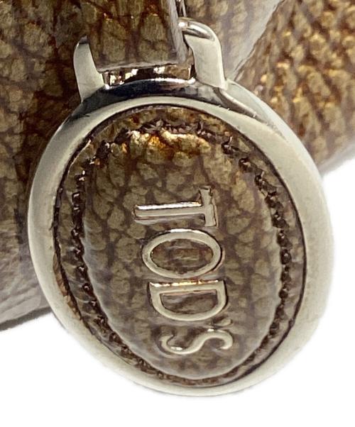 TOD'S（トッズ）TOD'S (トッズ) ハンドバッグ ブラウン×ゴールドの古着・服飾アイテム