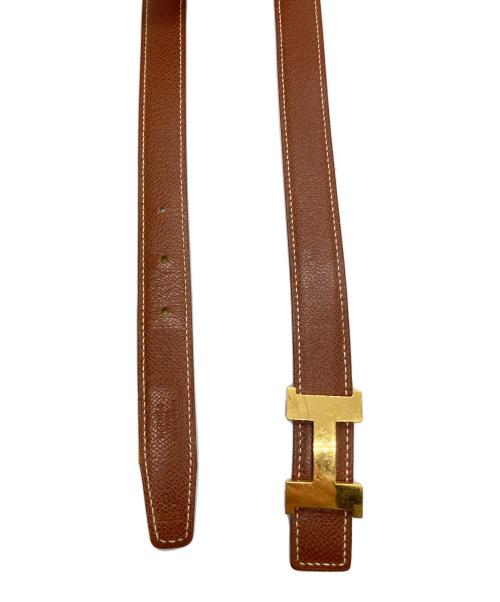 HERMES（エルメス）HERMES (エルメス) ミニコンスタンス レザーベルト ブラウンの古着・服飾アイテム