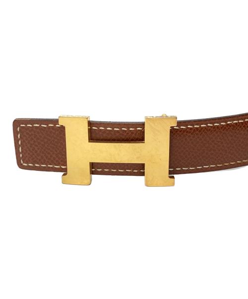 HERMES（エルメス）HERMES (エルメス) ミニコンスタンス レザーベルト ブラウンの古着・服飾アイテム