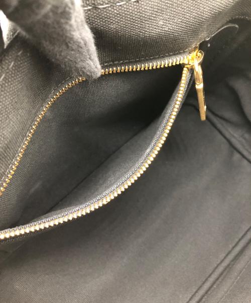 PRADA（プラダ）PRADA (プラダ) カナパ　キャンバストートバッグ　ショルダー付 ブラックの古着・服飾アイテム