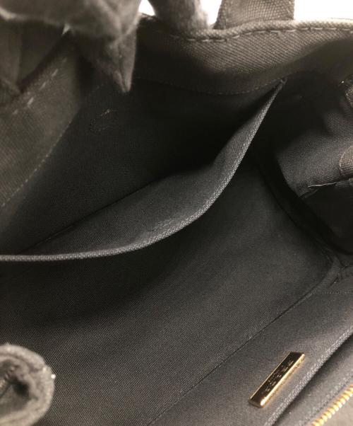 PRADA（プラダ）PRADA (プラダ) カナパ　キャンバストートバッグ　ショルダー付 ブラックの古着・服飾アイテム