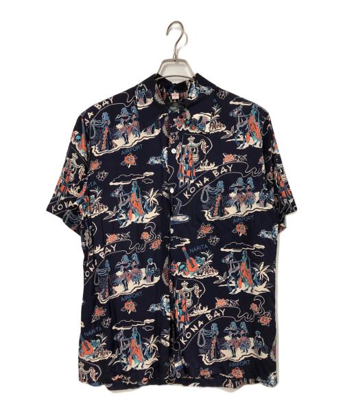 KONA BAY（コナベイ）KONA BAY (コナベイ) アロハシャツ ネイビー サイズ:Mの古着・服飾アイテム