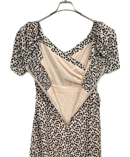 HER LIP TO（ハーリップトゥ）HER LIP TO (ハーリップトゥ) Cherry Pattern Cache-Coeur One-Piece / 半袖ワンピース ホワイト×ブラック サイズ:Mの古着・服飾アイテム