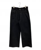 UNUSEDアンユーズド）の古着「13.5oz denim five pockets pants」｜ブラック