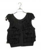 CLANEクラネ）の古着「ニットベスト」｜グレー