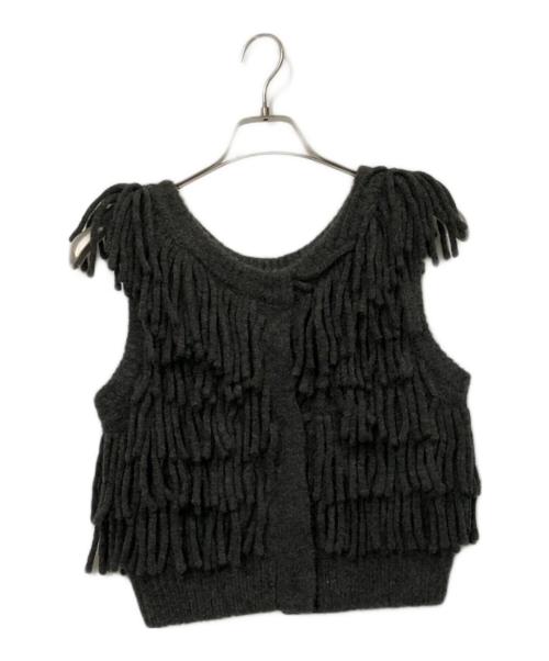 CLANE（クラネ）CLANE (クラネ) ニットベスト グレー サイズ:2の古着・服飾アイテム