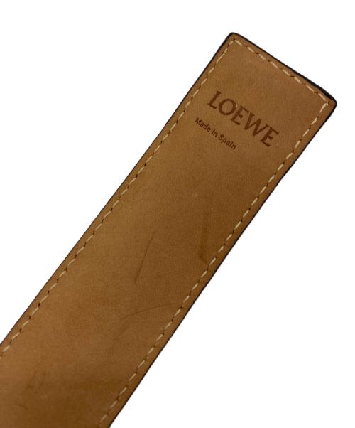 LOEWE（ロエベ）LOEWE (ロエベ) レザーマグネットバングル レッドの古着・服飾アイテム