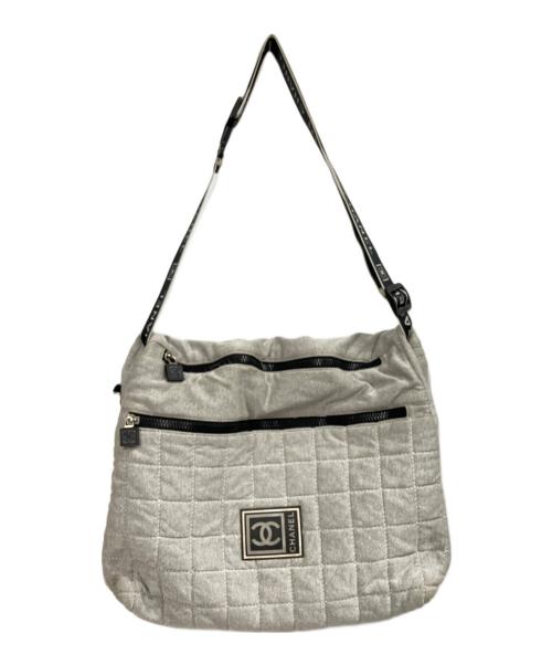 CHANEL（シャネル）CHANEL (シャネル) スポーツライン チョコバー メッセンジャーバッグ グレーの古着・服飾アイテム