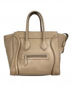 CELINEセリーヌ）の古着「ラゲージマイクロショッパートートバッグ」｜ベージュ