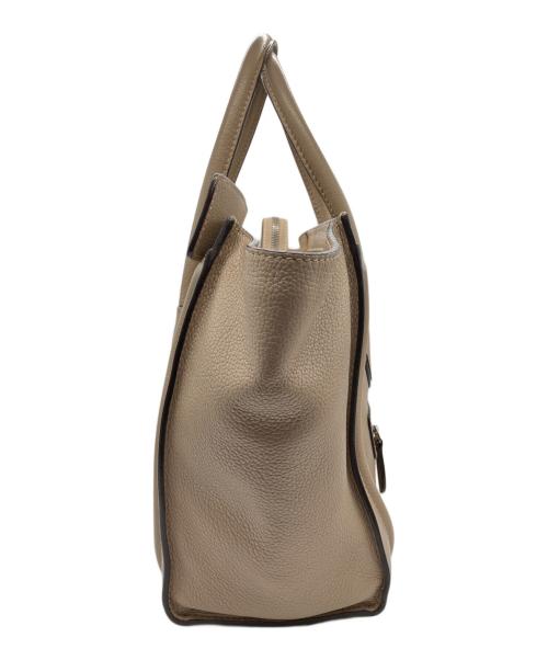 CELINE（セリーヌ）CELINE (セリーヌ) ラゲージマイクロショッパートートバッグ ベージュの古着・服飾アイテム