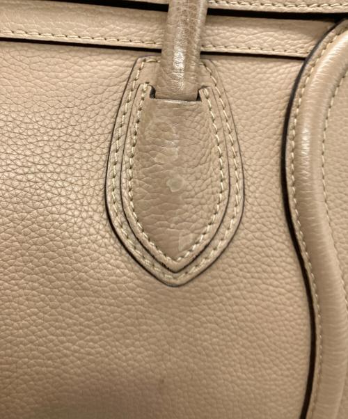 CELINE（セリーヌ）CELINE (セリーヌ) ラゲージマイクロショッパートートバッグ ベージュの古着・服飾アイテム