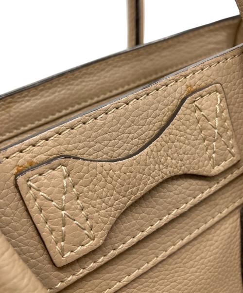 CELINE（セリーヌ）CELINE (セリーヌ) ラゲージマイクロショッパートートバッグ ベージュの古着・服飾アイテム