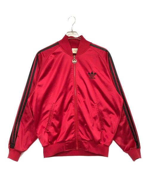 adidas（アディダス）adidas (アディダス) トラックジャケット レッド サイズ:L-0の古着・服飾アイテム